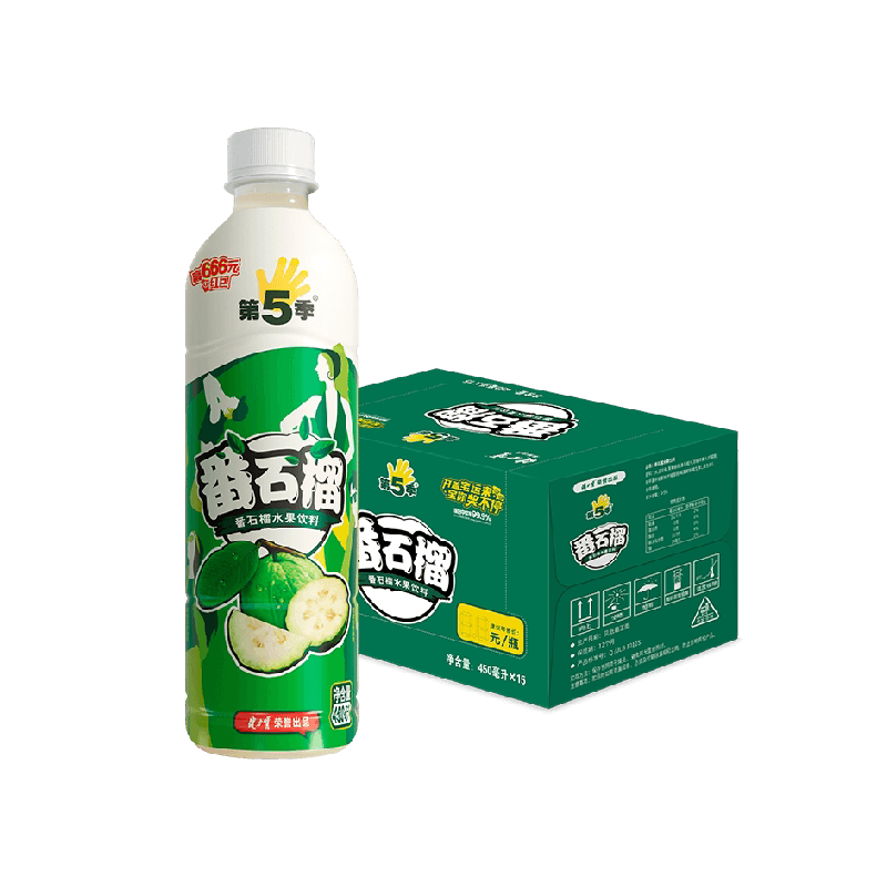健力宝第五季番石榴芭乐口味水果果汁饮料整箱