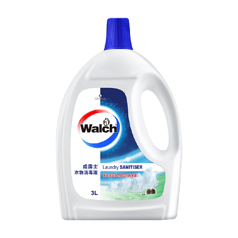 威露士衣物消毒液除菌液3L松木深层杀菌99.9%配合洗衣液用消毒水