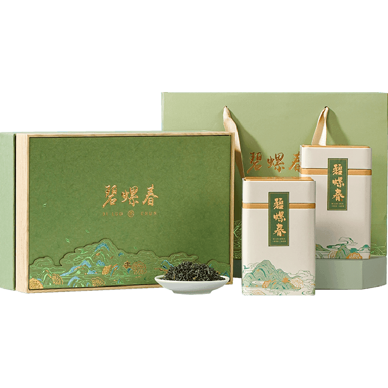 君品臻特级碧螺春茶绿茶2025茶叶礼盒装高档送礼领导长辈老丈人