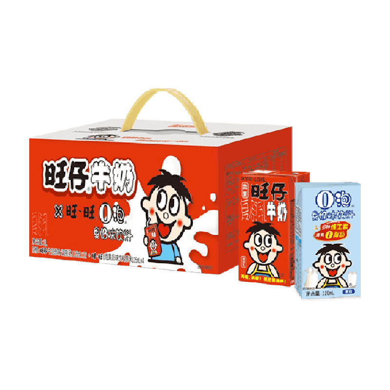 旺旺风味奶旺仔牛奶12盒+O泡4盒125ml*16盒学生儿童早餐奶