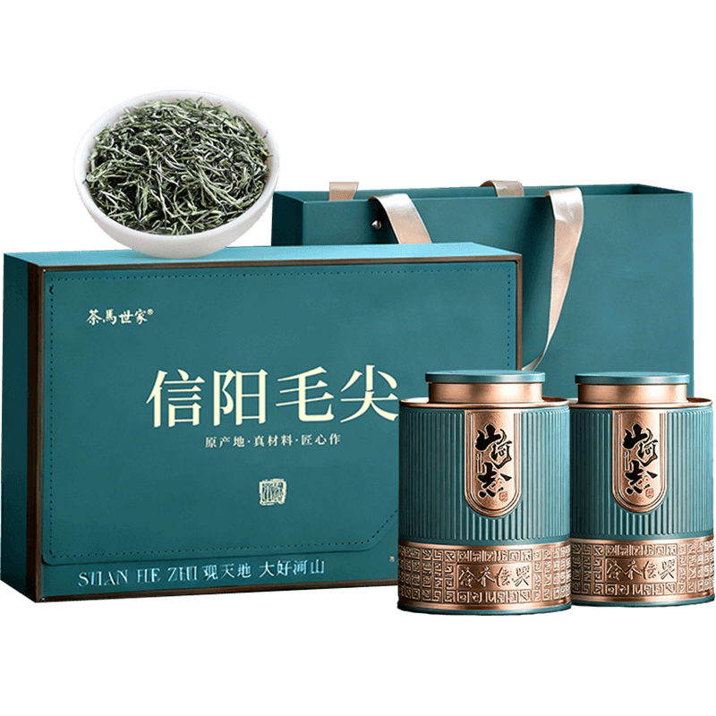 茶马世家特级信阳毛尖绿茶礼盒雨前特级嫩芽节日送礼送长辈