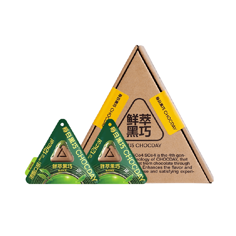 每日黑巧鲜萃黑巧抹茶味巧克力6袋36颗小零食0白砂糖纯可可脂礼物