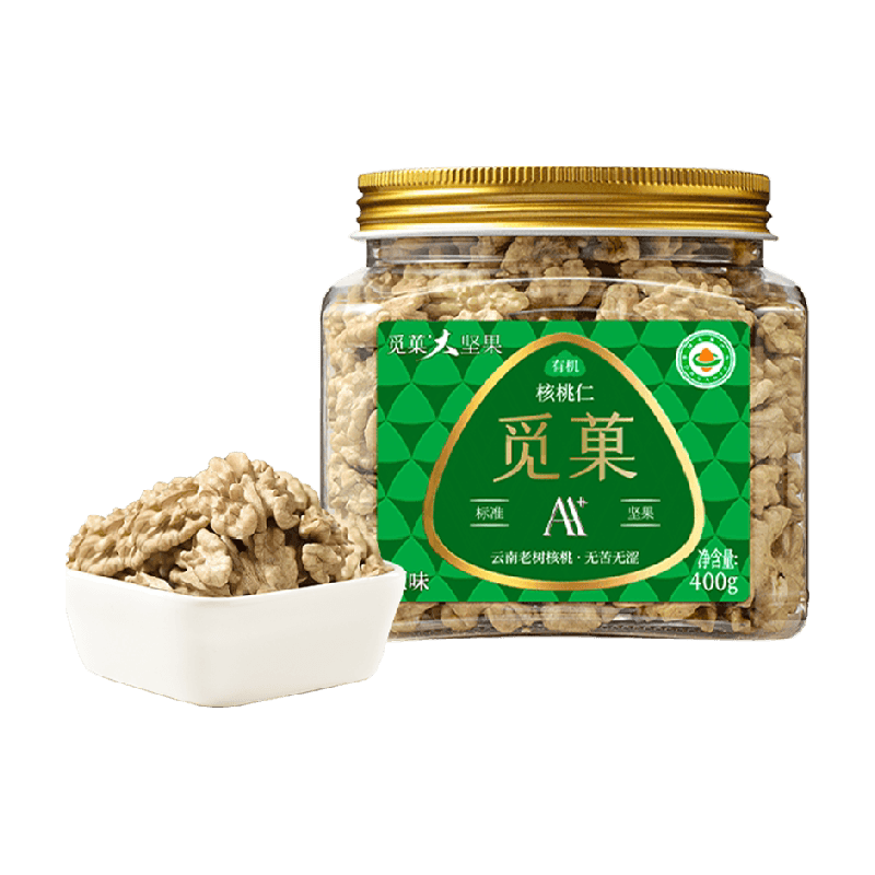 觅菓觅果云南有机核桃仁原味0添加新货孕妇坚果零食