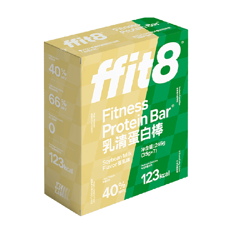 ffit8蛋白棒豆乳乳清能量棒饼干饱腹营养代餐棒控卡控能抗饿零食