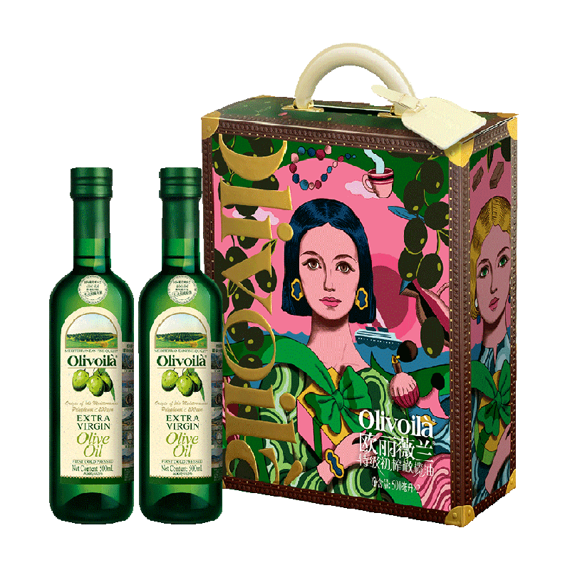 欧丽薇兰特级初榨橄榄油500ml*2瓶礼盒