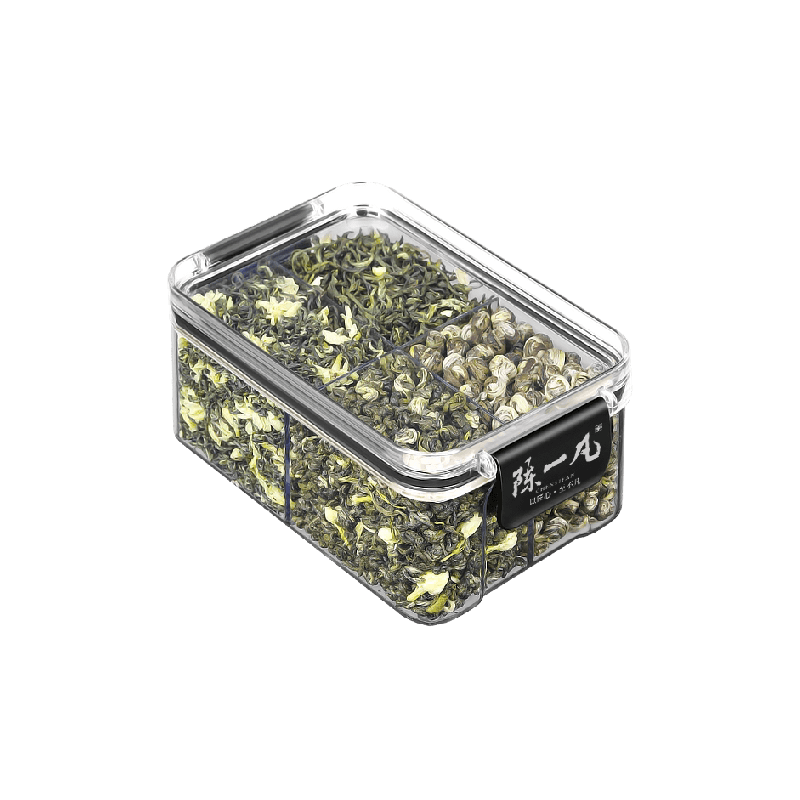 陈一凡茶叶川派茉莉飘雪四大茉莉茉莉龙珠茉莉毛尖茉莉曲螺组合装