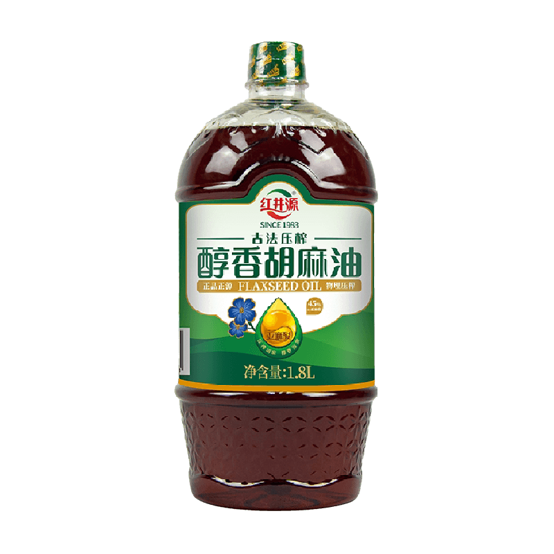 红井源醇香胡麻油亚麻籽油食用均衡营养儿童食用油浓香