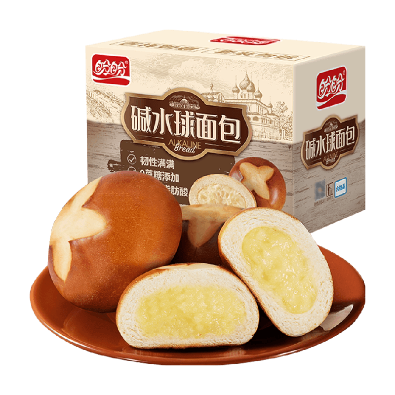 盼盼碱水面包法式小面包整箱代餐饱腹早餐纯蛋糕零食休闲小吃食品