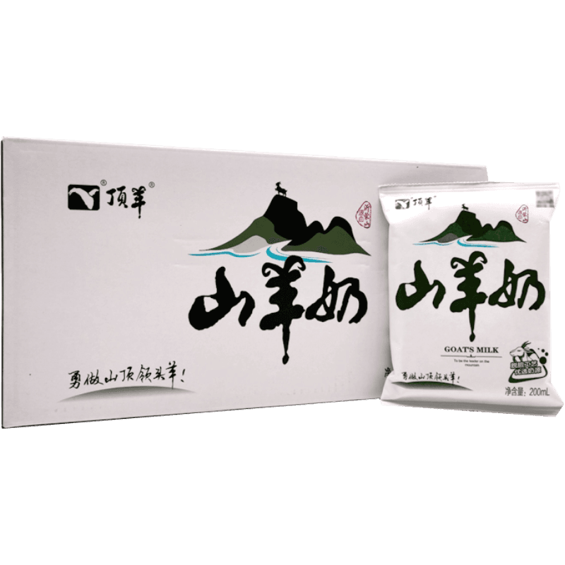 顶羊山羊奶小分子易吸收不同于牛奶200ml*12袋孕妇早餐奶送礼