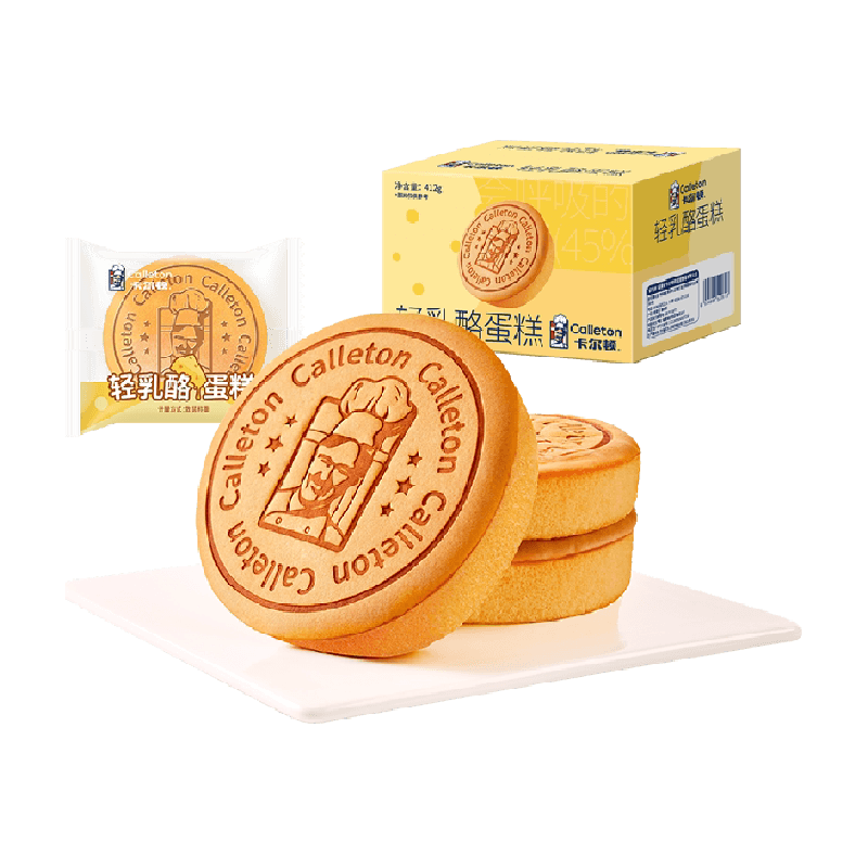 Calleton/卡尔顿轻乳酪蛋糕面包早餐食品营养零食整箱