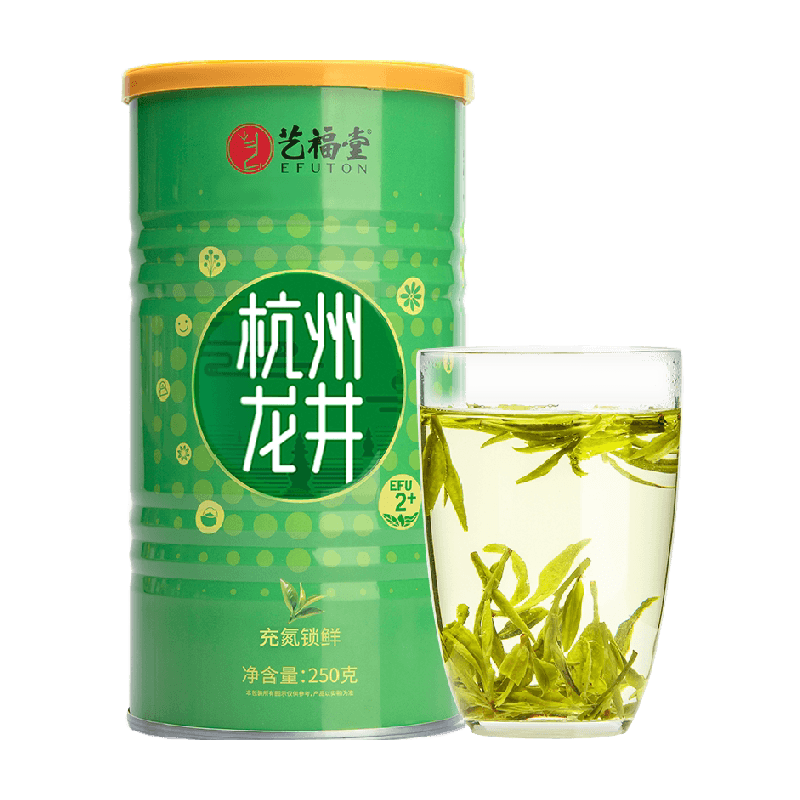 2025新茶艺福堂茶叶绿茶正宗雨前钱塘龙井茶口粮茶浓香自喝泡水