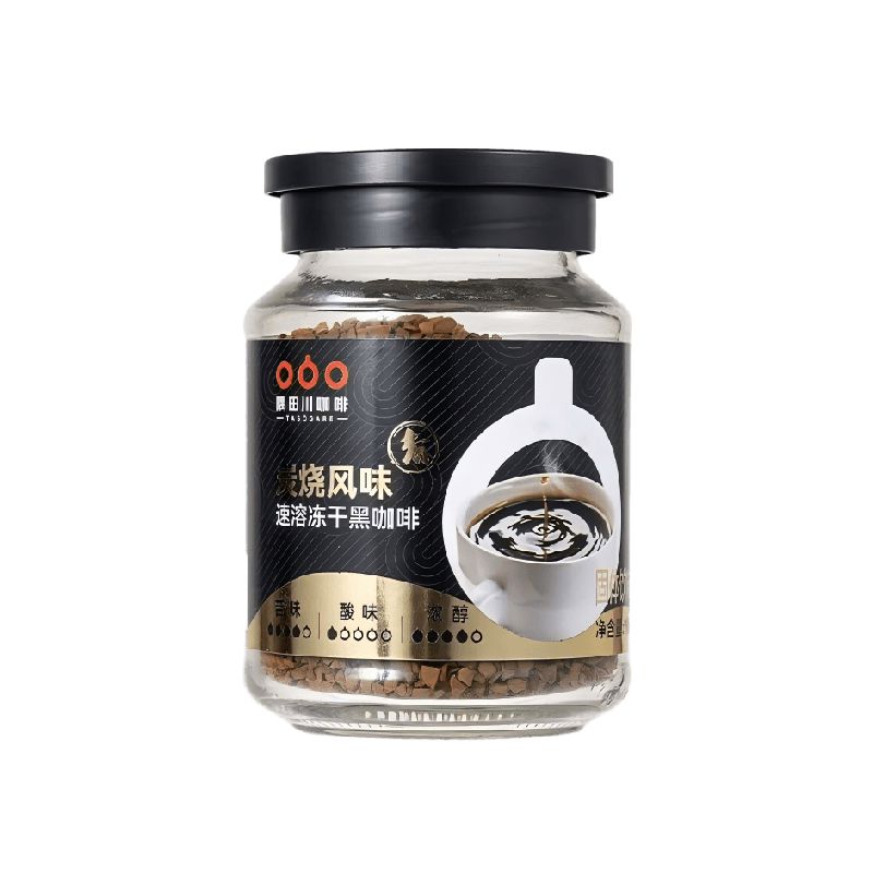 隅田川炭烧风味速溶冻干黑咖啡90g/瓶