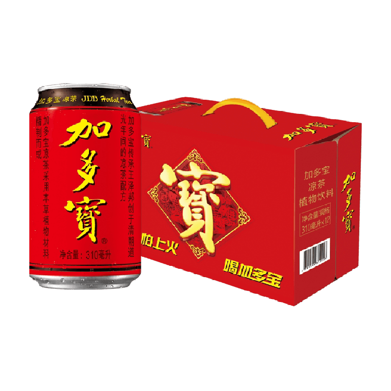 加多宝凉茶310ml*12罐礼盒装健康草本植物茶饮