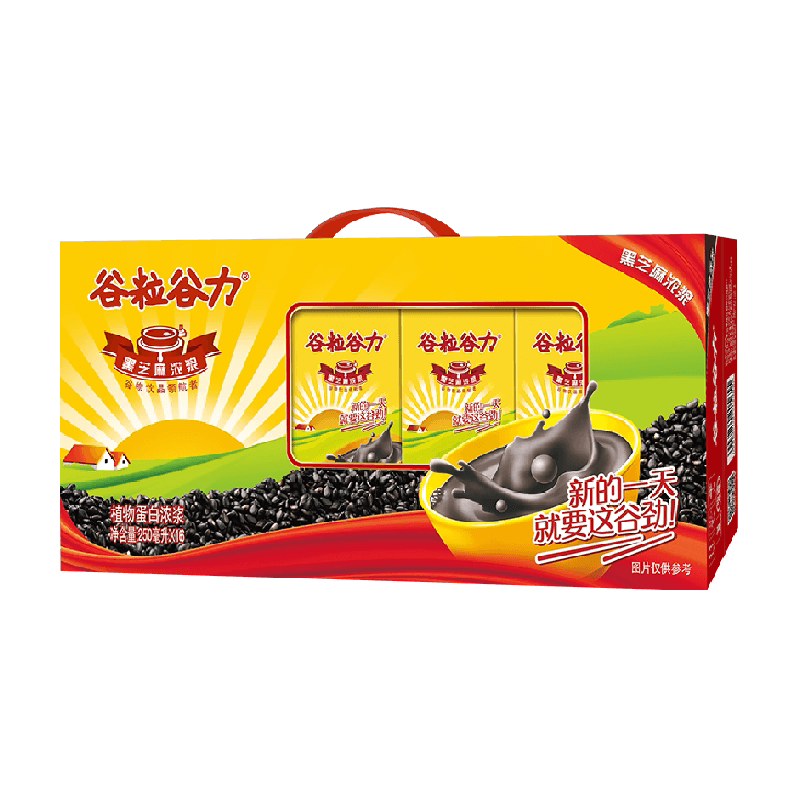 谷粒谷力黑芝麻风味牛奶早餐儿童饮品谷物谷粒浓浆整箱