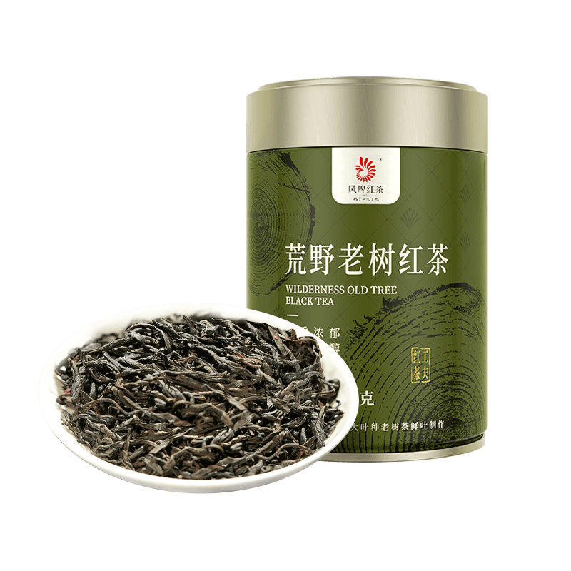 凤牌红茶滇红茶荒野老树100g云南凤庆罐装散茶送礼