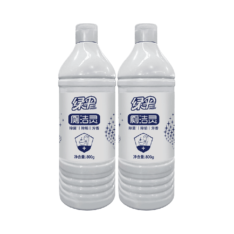 绿伞洁厕剂洁厕液800g*2瓶除臭马桶清洁剂洁厕灵异味神器除垢