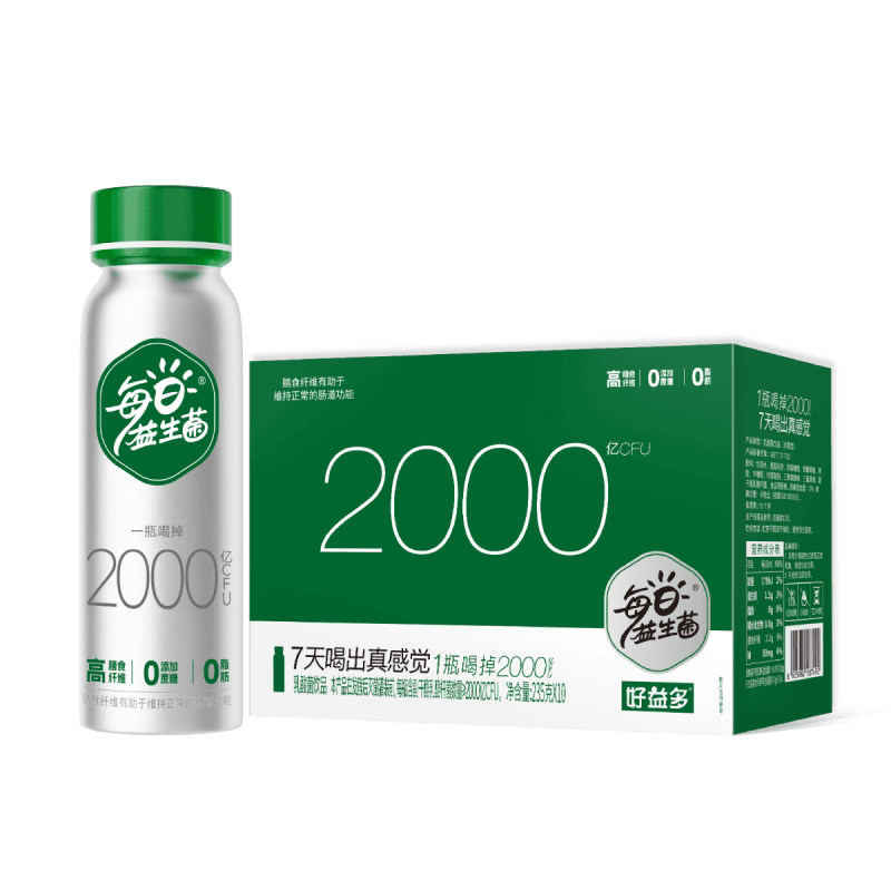 好益多每日益生菌乳酸菌饮品10瓶装0添加蔗糖酸奶饮品整箱