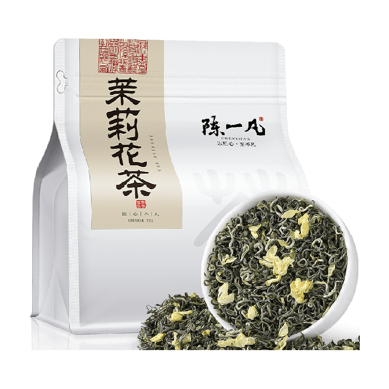 陈一凡茉莉花茶飘雪特级浓香型横县茉莉花春茶绿茶散茶叶袋装250g