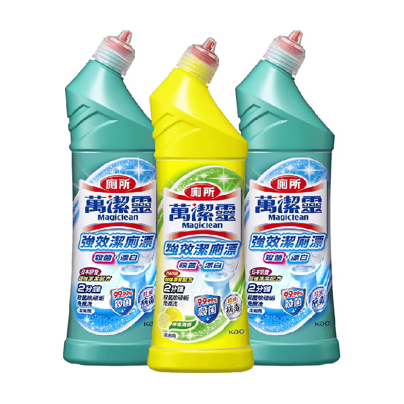 花王洁厕灵万洁灵马桶清洁剂500ml*3支混装去异味 免擦洗