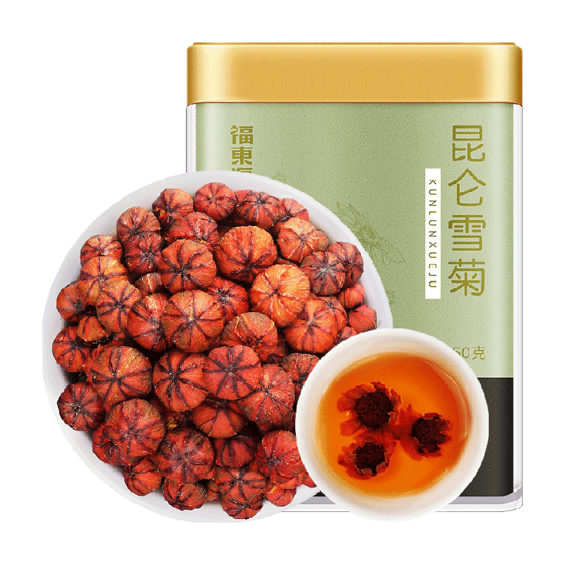 福东海雪菊50g昆仑雪菊胎菊新疆血菊蕾雪菊花养生草花茶金银花