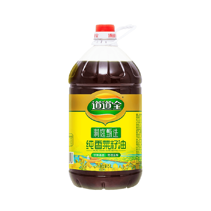 道道全洞庭甄选纯香菜籽油非转基因物理压榨 香味纯正食用油