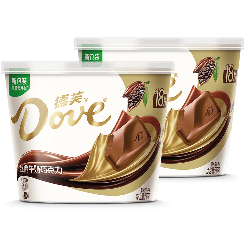 德芙全家桶巧克力纯正可可脂分享碗装小零食婚庆散装喜糖糖果
