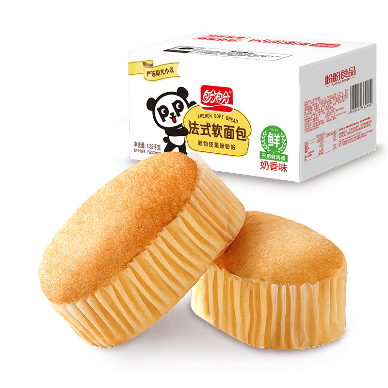 盼盼法式软面包蛋糕营养早餐面包片整箱零食休闲食品小吃送礼盒