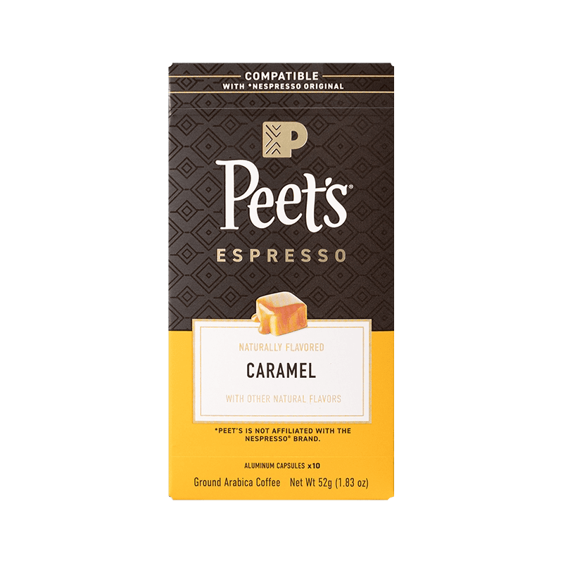 Peets皮爷法国原装进口胶囊咖啡nespresso馥郁焦糖风味5.2g*10颗