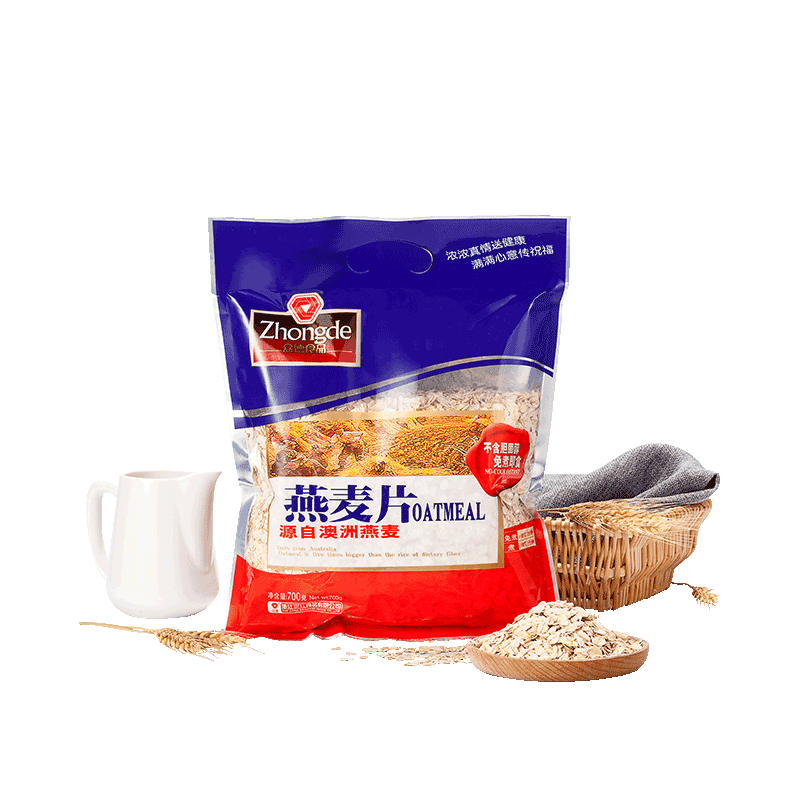 众德纯燕麦片1500g即食营养早餐食品冲饮谷物速食营养代餐