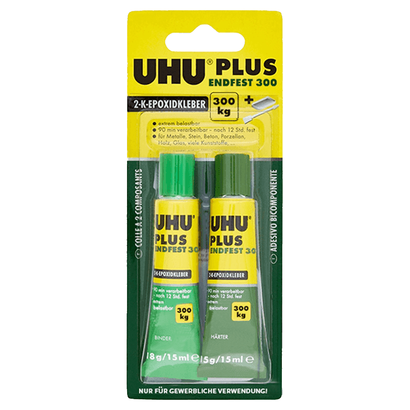 德国UHU友好牌AB胶环氧树脂粘合剂多种材质适用热固化速干胶水