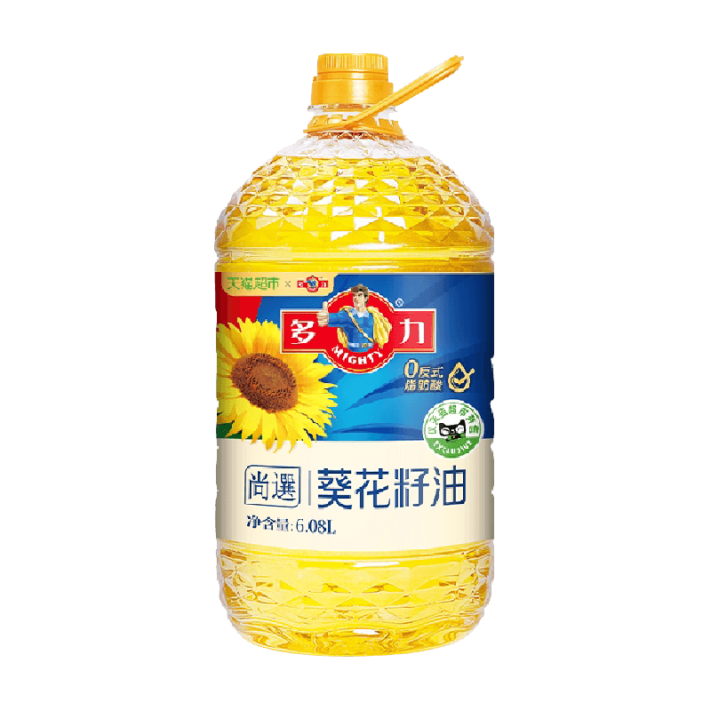多力尚选葵花籽油6.08L食用油物理压榨充氮锁鲜低油烟