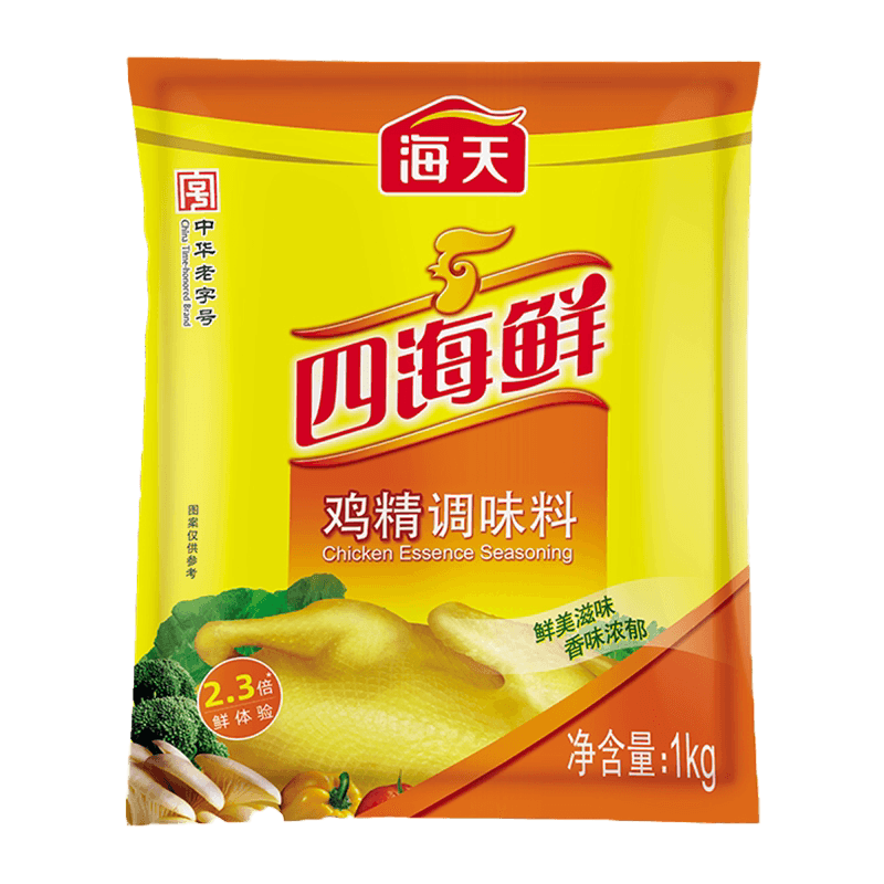 海天四海鲜鸡精1kg厨房调味料菌菇三鲜味高汤家用增鲜味精