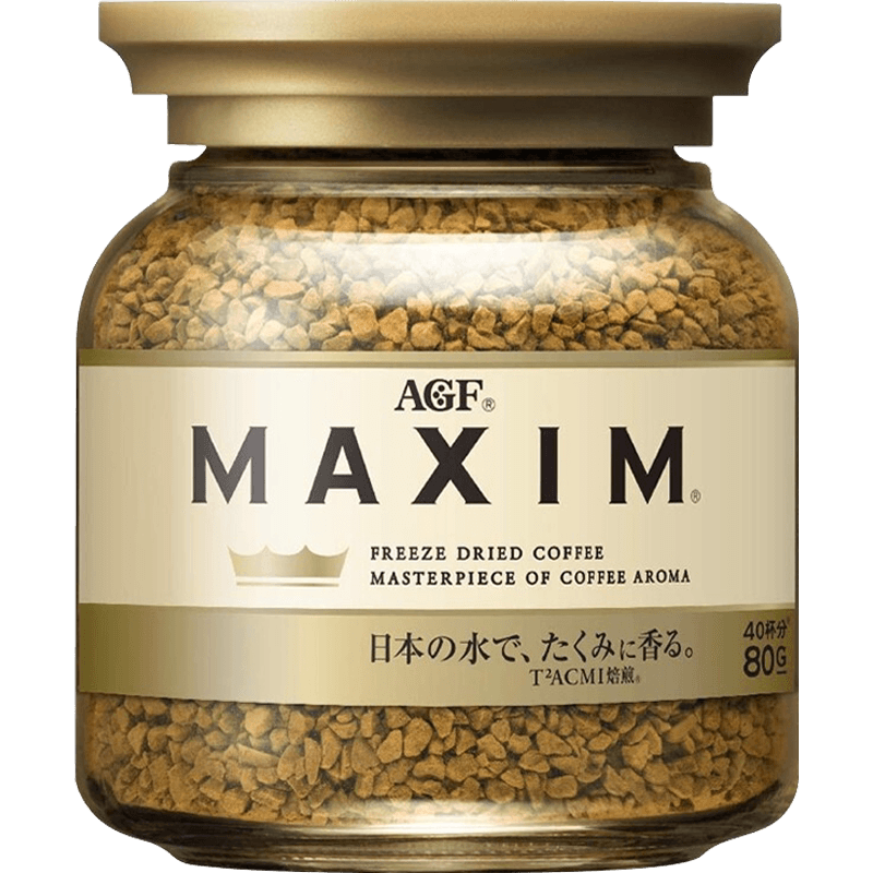 日本AGF速溶咖啡马克西姆金罐美式冻干黑咖啡粉提神饮料