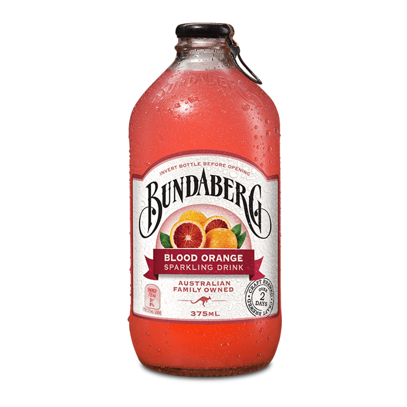 宾得宝Bundaberg澳洲进口血橙味风味汽水375ml*1果汁气泡水饮料