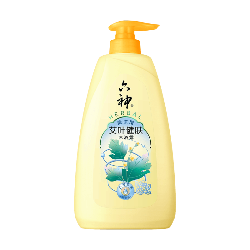 六神艾叶健肤清凉沐浴露多规格瓶滋润留香保湿补水