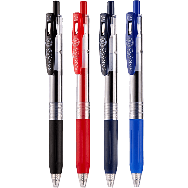日本ZEBRA斑马笔JJ15中性笔按动考试刷题备考用黑笔大容量0.5mm