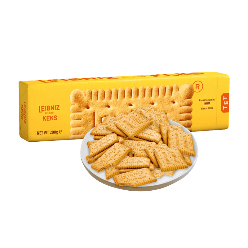 德国进口百乐顺莱布尼兹经典黄油饼干200g/盒早餐零食休闲食品