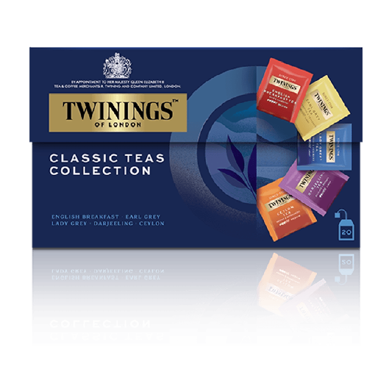 Twinings川宁精选5口味豪门伯爵红茶英式早餐锡兰红茶叶包袋泡茶