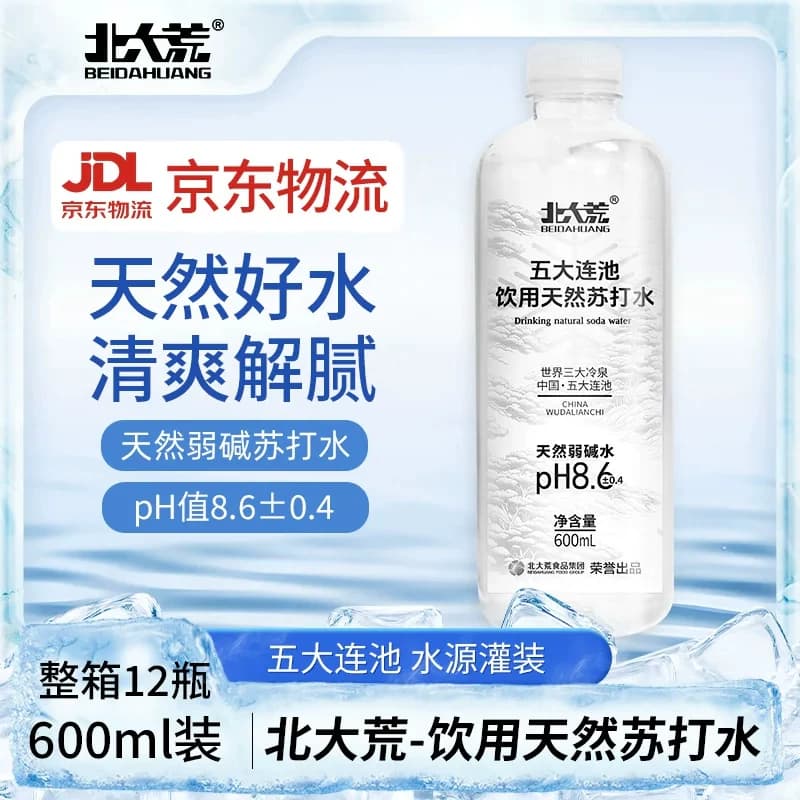 北大荒天然苏打水 600ml*12瓶装