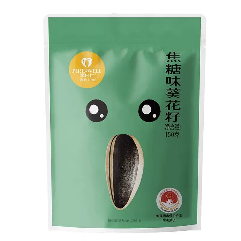 雪白仁 零食系列 焦糖味葵瓜籽 150g*2袋