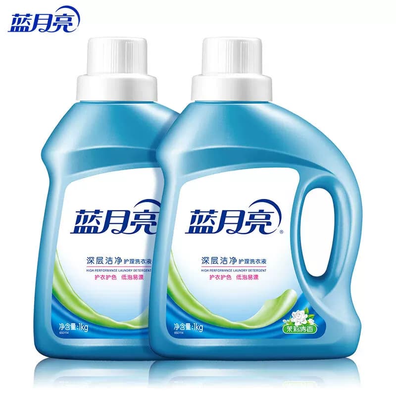 蓝月亮茉莉清香洁净洗衣液1kg*2