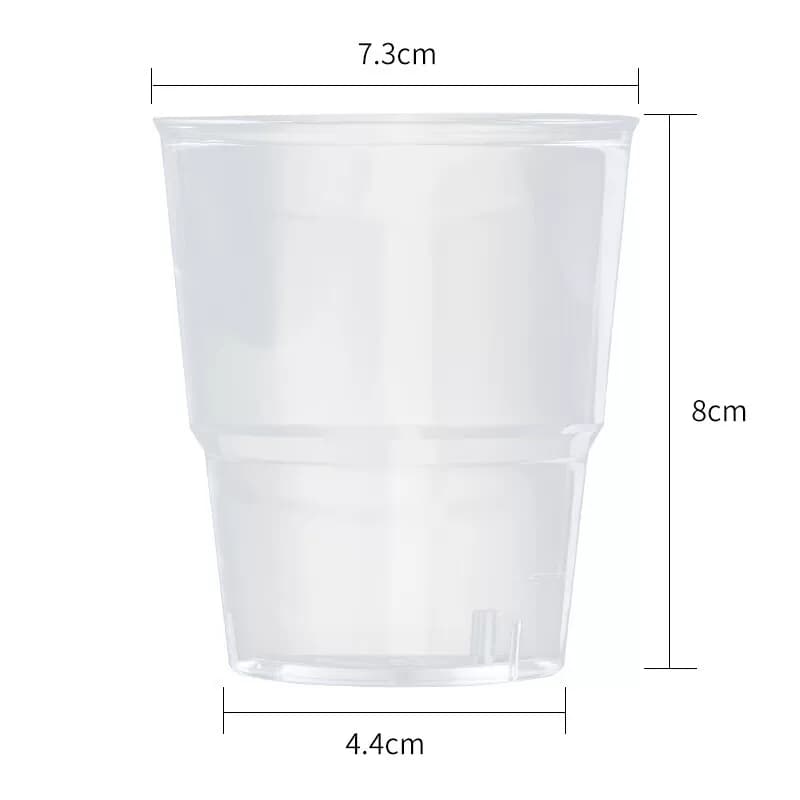 拜杰GXF-185航空杯一次性杯子饮料茶杯硬塑料太空杯230ml100只