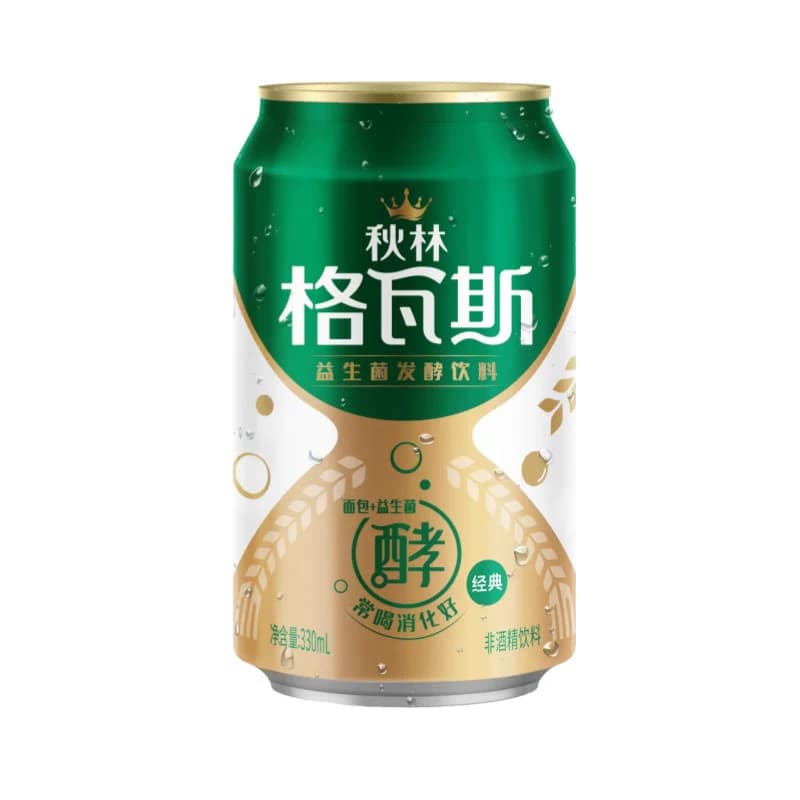 秋林格瓦斯面包发酵饮料330ml*12罐礼盒装