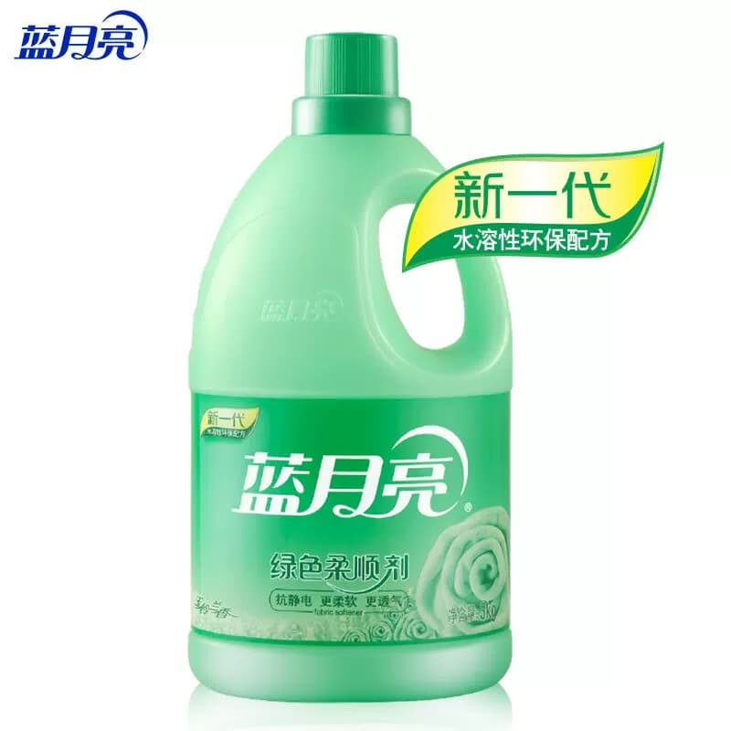 蓝月亮玉铃兰香绿色柔顺剂3kg