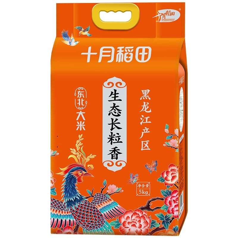 十月稻田 生态长粒香米5kg 东北大米粳米集采员工福利