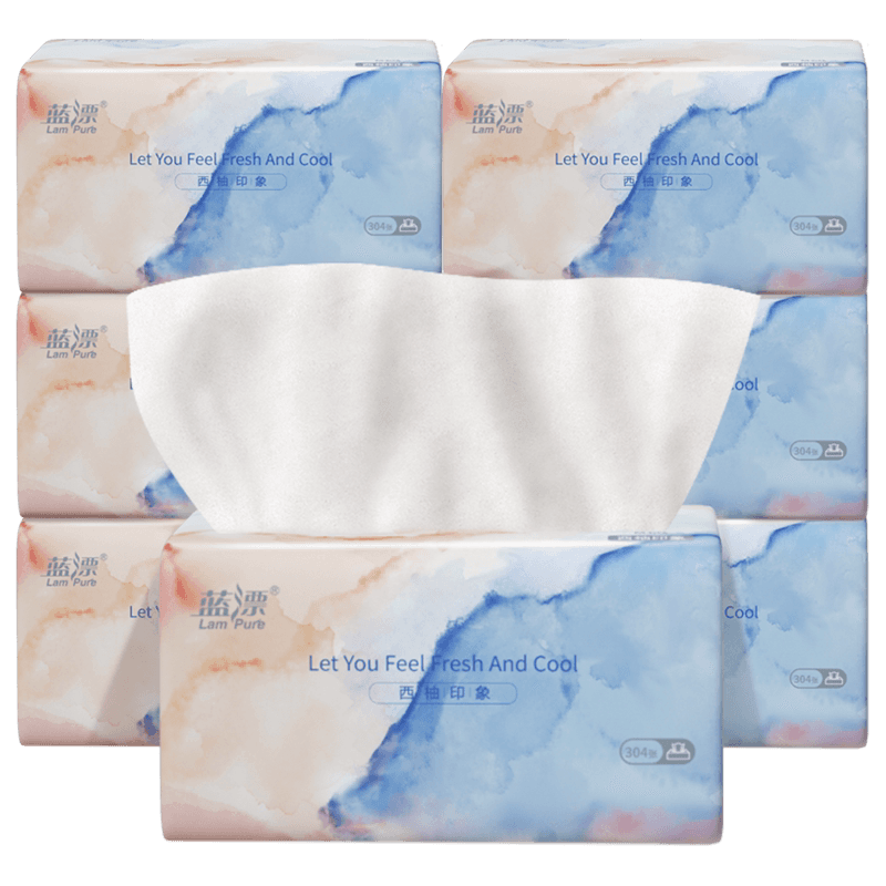 蓝漂（Lam pure）西柚抽纸 304张8包