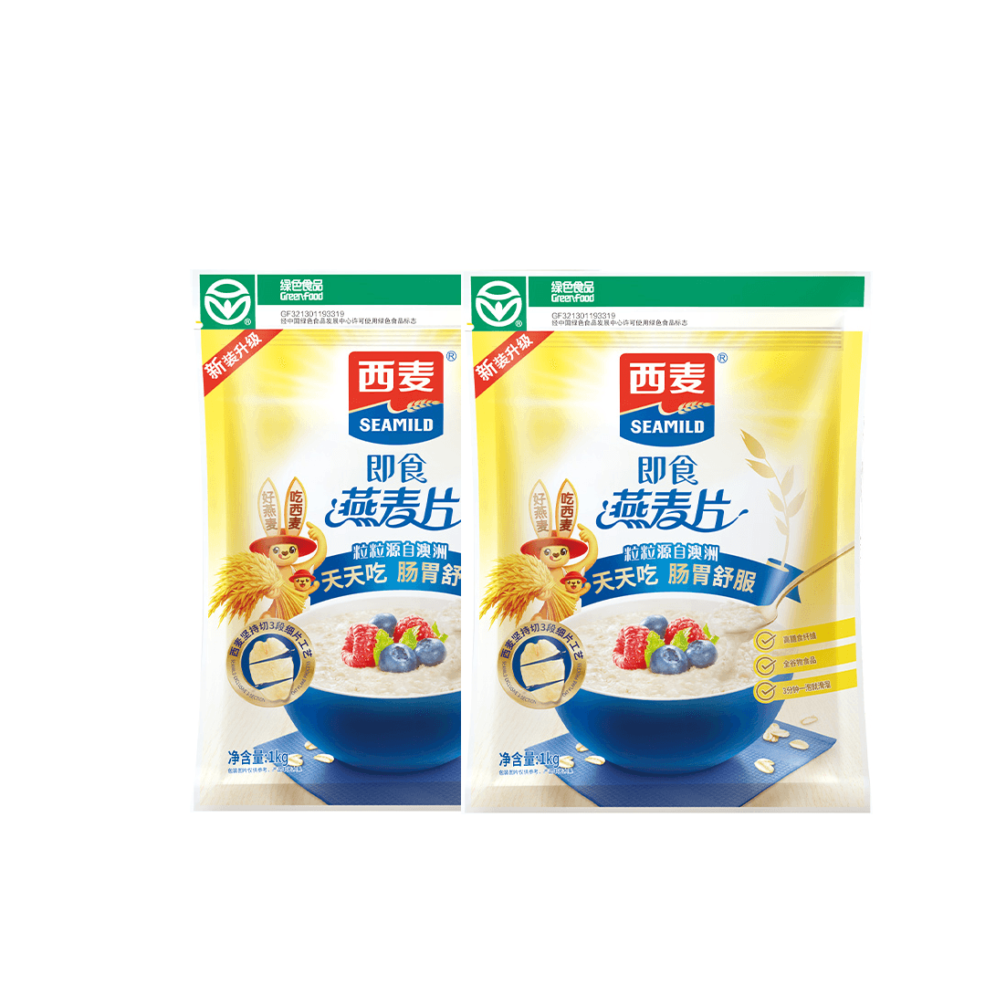 西麦 即食燕麦片1000g*2袋