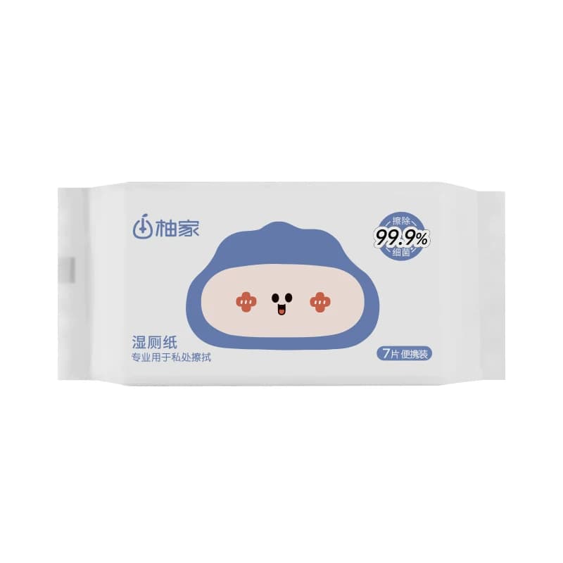 柚家便携装湿厕纸 1提  7片/包 6包/提