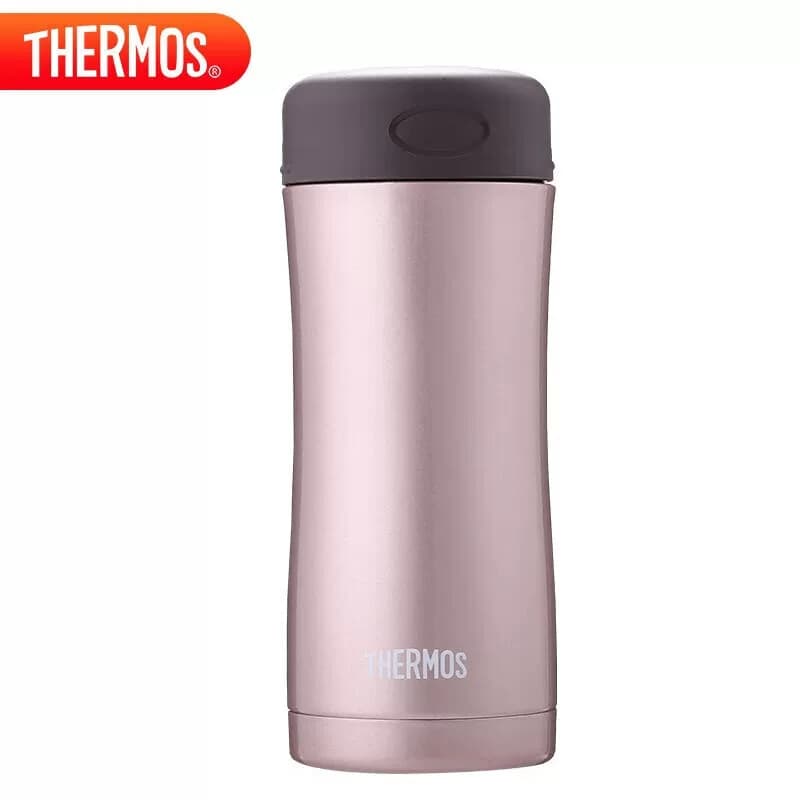 膳魔师（THERMOS）保温杯400ml真空不锈钢保冷水杯子JCG-400 粉色