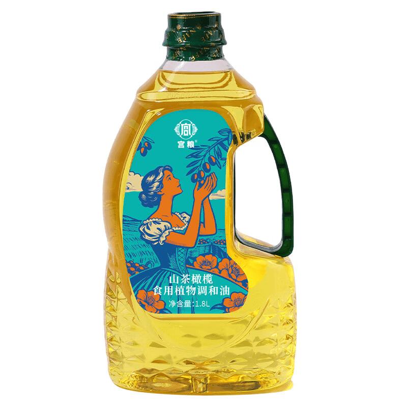"宫粮山茶橄榄调和油1.8L "